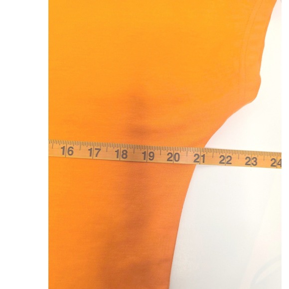 Orange Lounge Set Knit  Crop Top Draw Waist Wide Leg Pants Casual Comfort  SZ XL - Picture 9 of 10